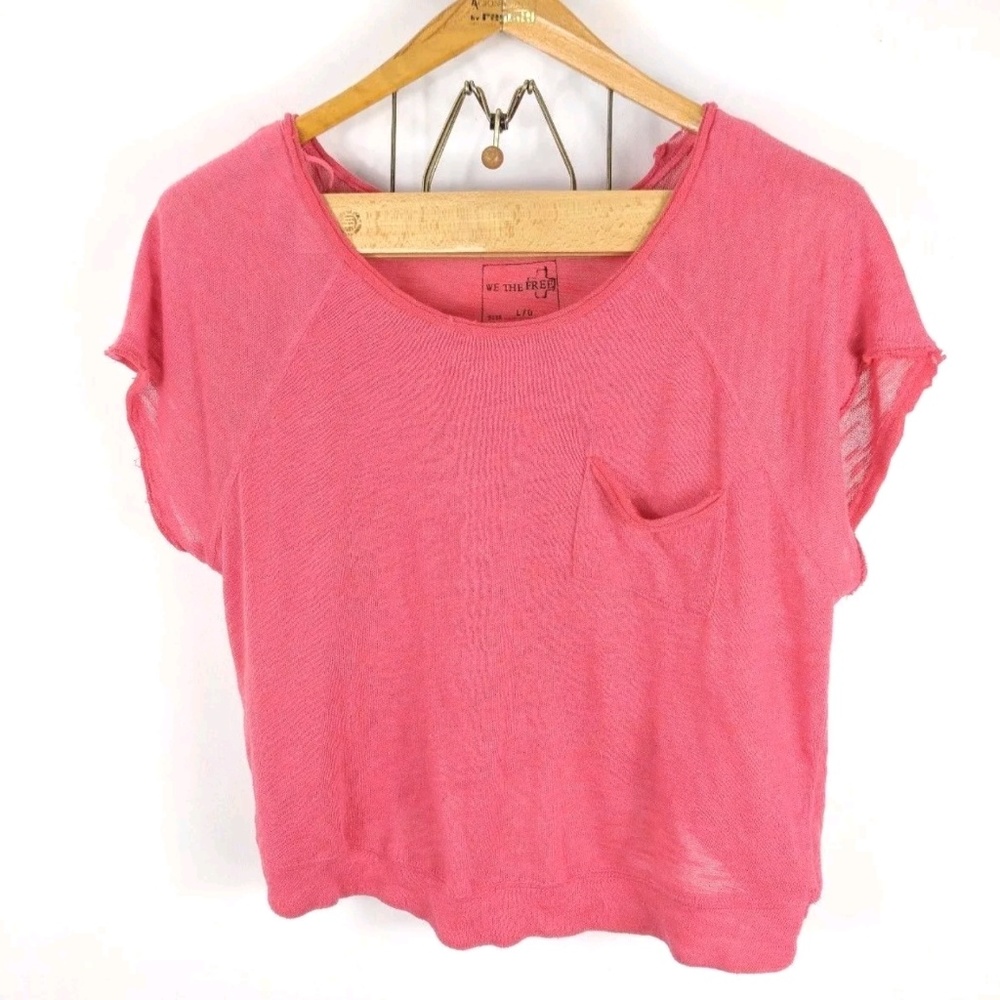 CLEARANCE We the Free Short Sleeve Crop Top